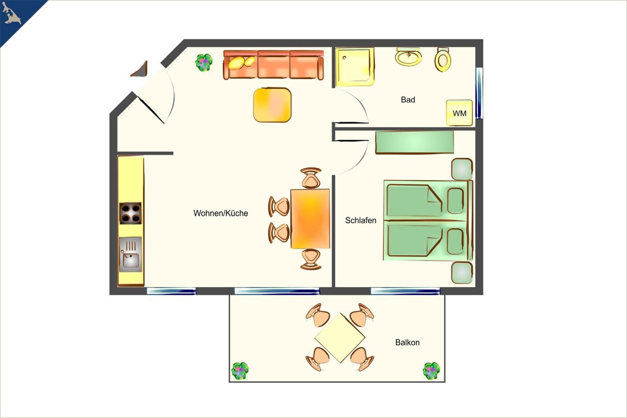 Ueckeritz Ferienwohnung Sonnenblick Экстерьер фото
